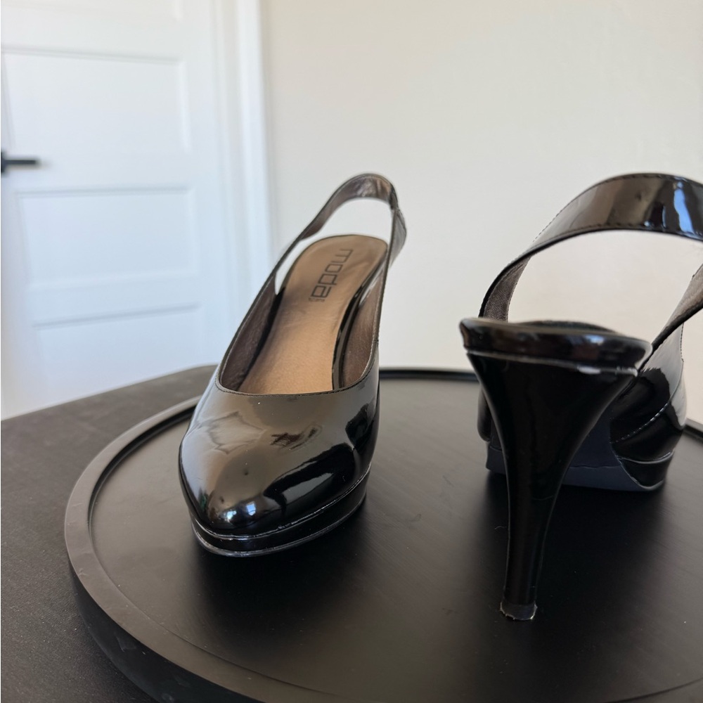 Black Patent Leather Heels